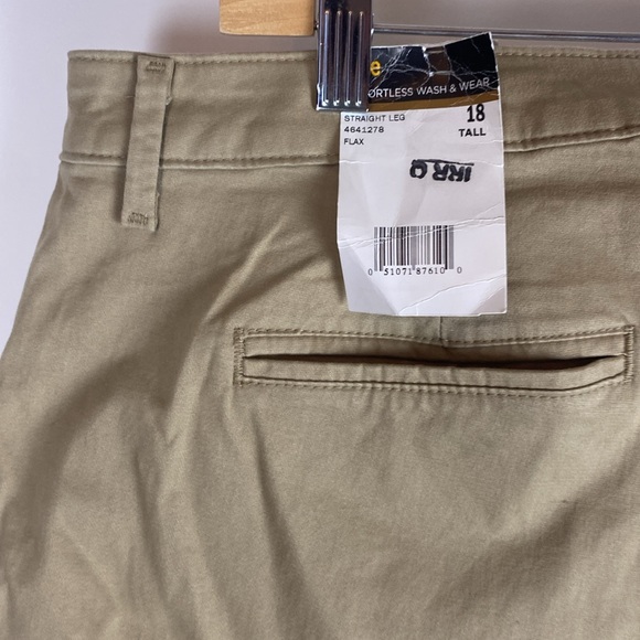 Lee All Day Pants Khaki Relaxed Fit Straight Leg Womens Size 18 Tall - Picture 9 of 13